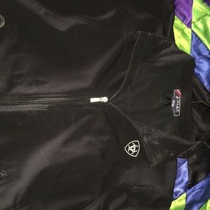 Black Ariat soft shell jacket